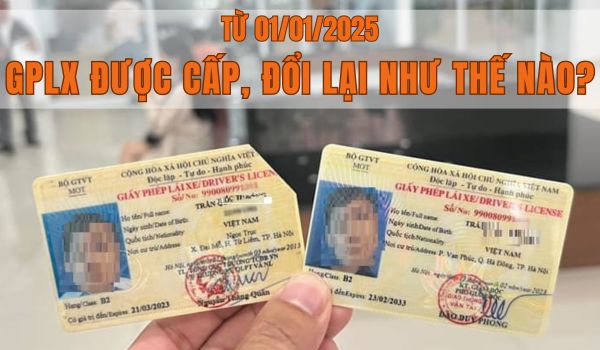 Từ ngày 01/01/2025, giấy phép lái xe được cấp, đổi lại như thế nào? Chúng tôi đã nêu rõ trong nội dung bài viết